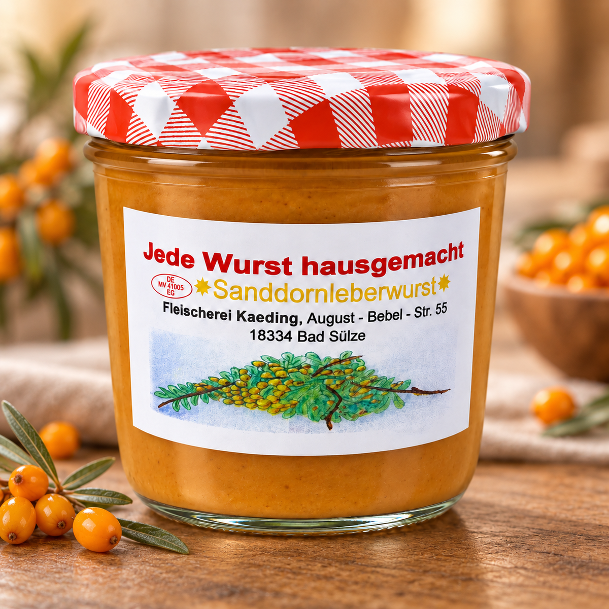 Sanddornleberwurst Glas 160g