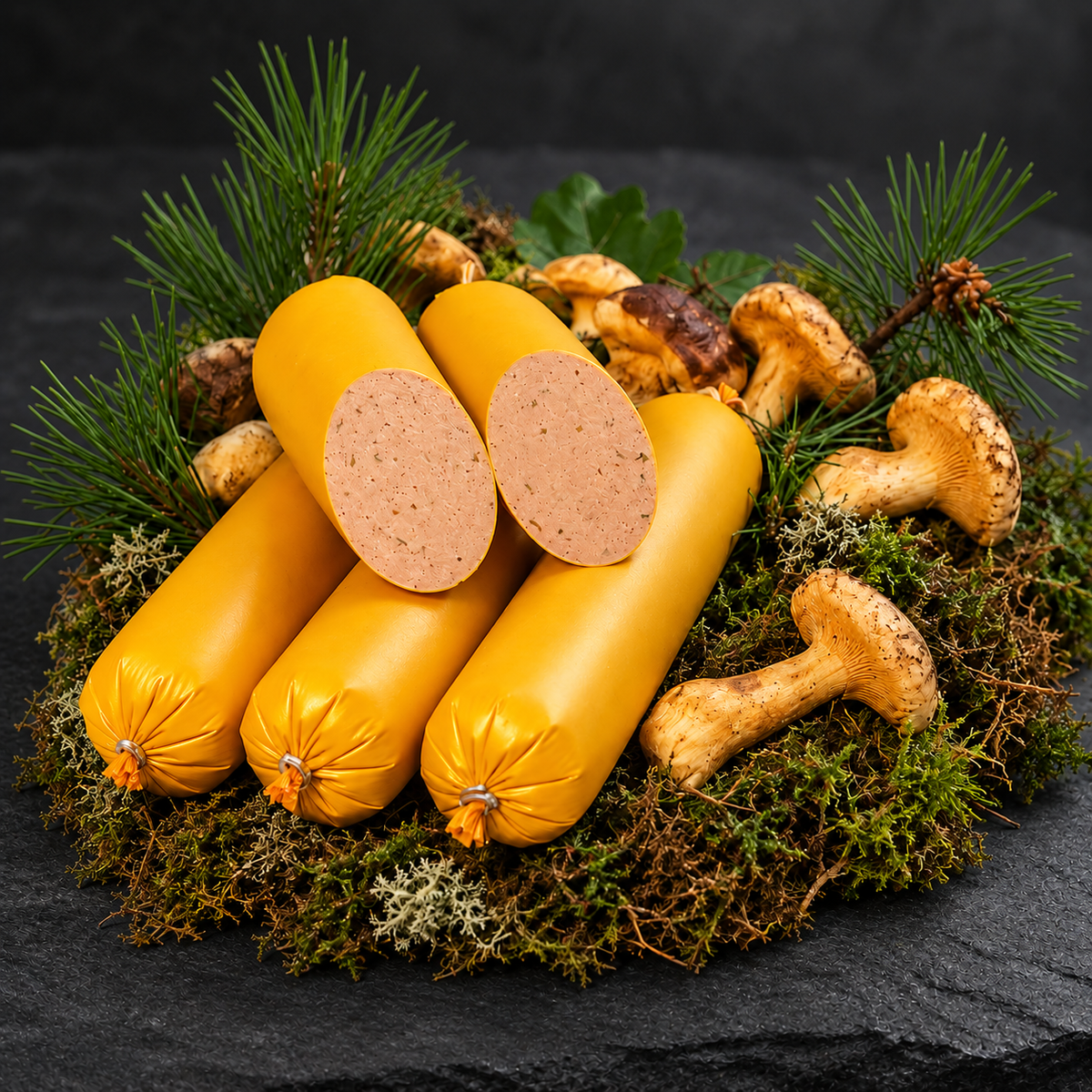 Waldpilzleberwurst