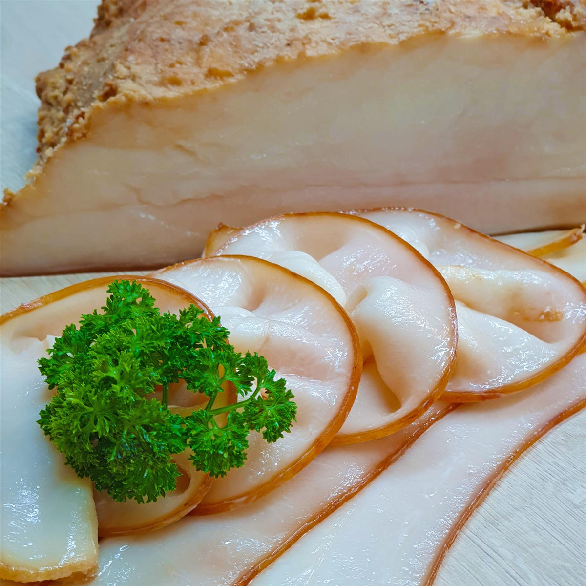 geräucherter fetter Speck