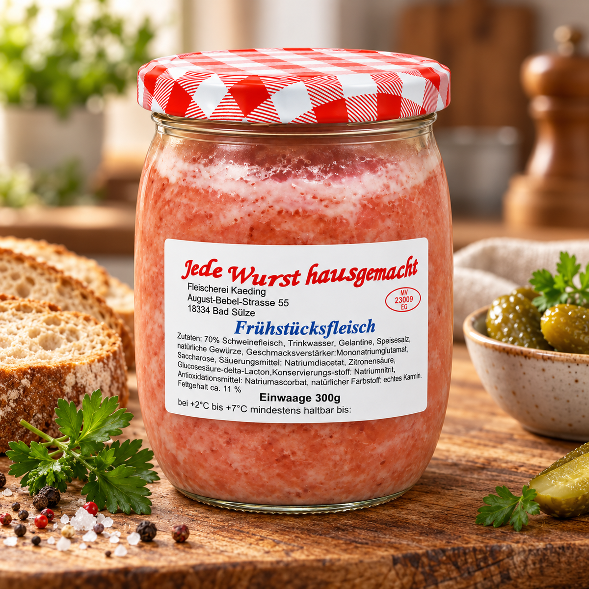Frühstücksfleisch Glas 300g