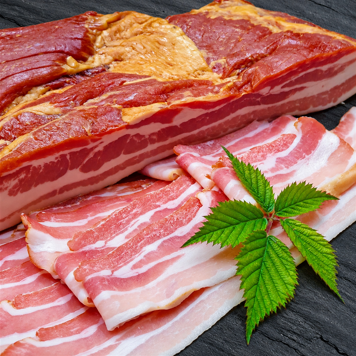 geräucherter magerer Speck