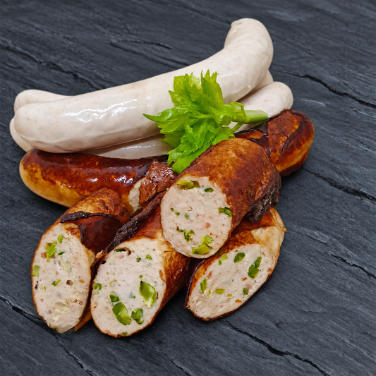 Spargel-Schinkenbratwurst