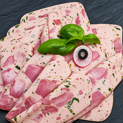 Zungenpastete mit Spinat