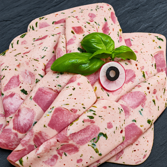 Zungenpastete mit Spinat